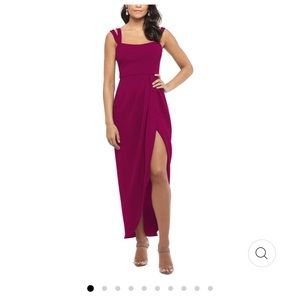 Xscape magenta evening dress